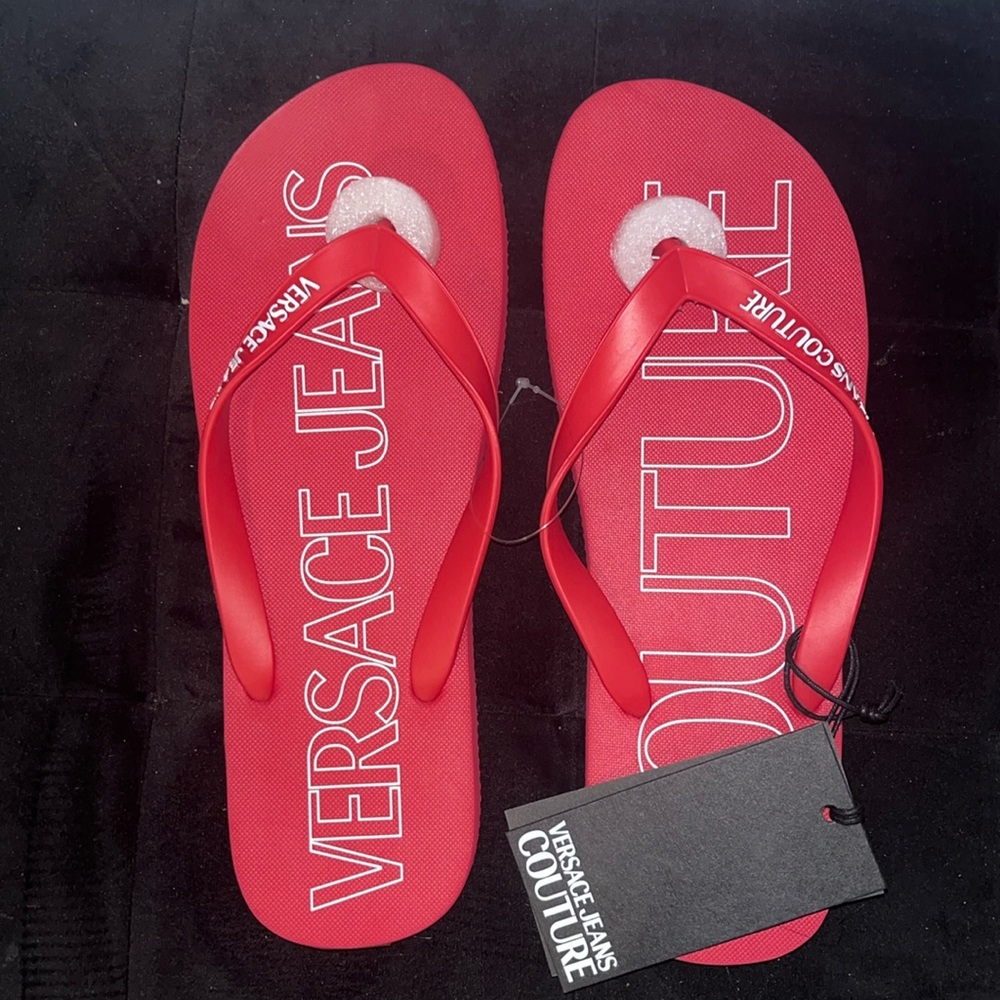 Versace Jean Collection New Flip Flops size 45/12 US